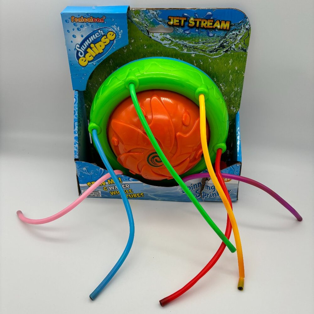 Summer Eclipse Jet Stream Spinning Water Sprinkler, Kids Garden Game Toy Fun NEW